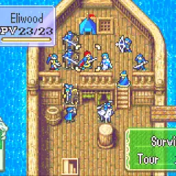 Fire Emblem (GameBoy Advance) playing in Wecade