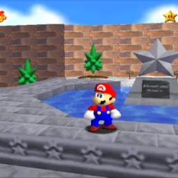 Super Mario 64 (Nintendo 64) playing in Wecade